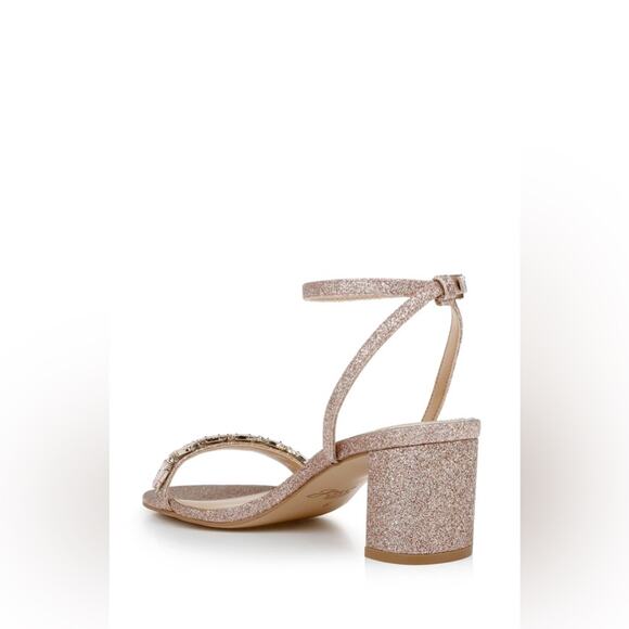 Badgley Mischka Womens Danni Low Block Heel Sandal NWT - Picture 3 of 13